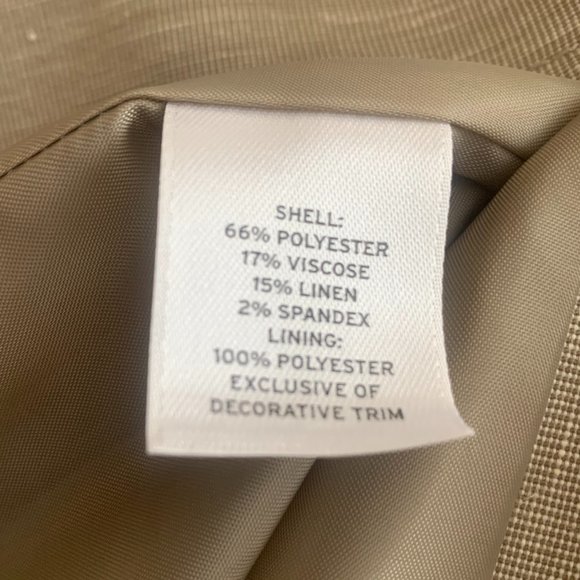 Halogen Linen Blend Pantsuit Light Taupe - Size 8 - Picture 5 of 15
